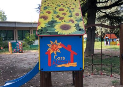 Realizzazione giochi bambini Casa Alessia Garden del Lago